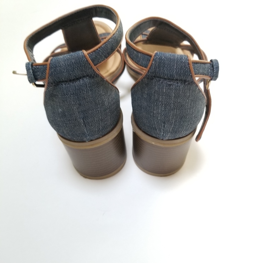 Dr Scholl's Denim Block Heel Strappy Sandal - Picture 4 of 6